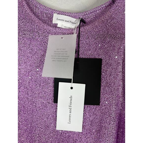Lovers and Friends Hollis Sequin Embellished Beachy Coastal Party Lavender Small - Picture 8 of 12